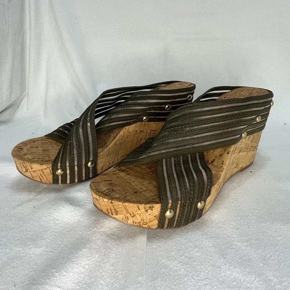 Cato Cork Wedge Sandals NEW - Picture 5 of 9